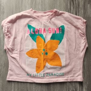 Zara Girl Pink Crop Top Size 6